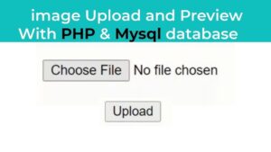 Read more about the article Upload image and preview in php