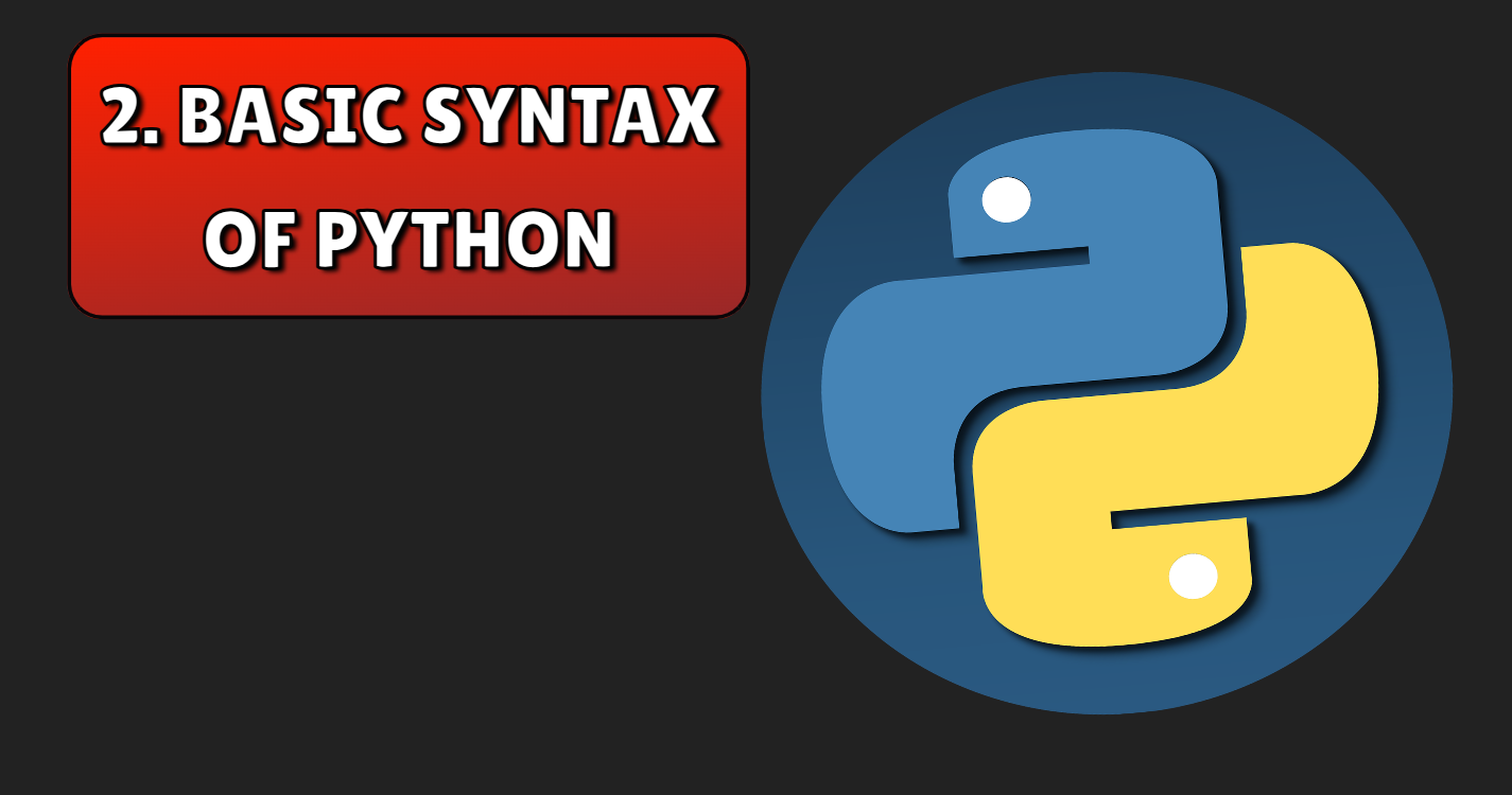 Read more about the article Basic syntax of python