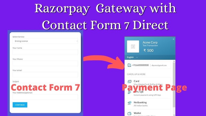 Read more about the article Razorpay with contact form 7